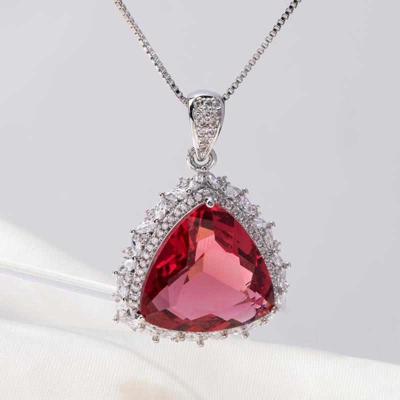 Red Trilliant Necklace